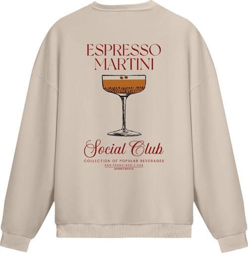 Unisex Espresso Martini - Regular Sweatshirt Krem XL