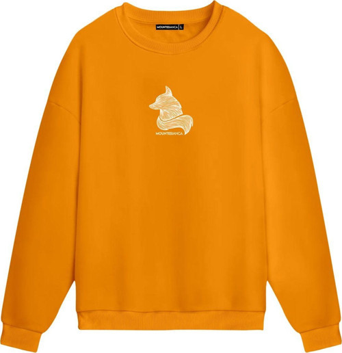 Unisex Fox II - Regular Sweatshirt Portakal S