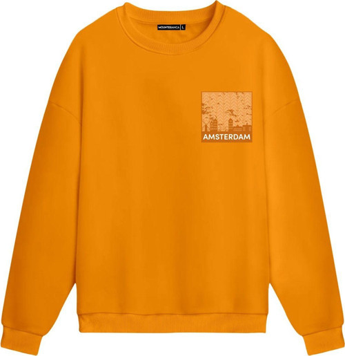 Unisex Amsterdam - Regular Sweatshirt Portakal S