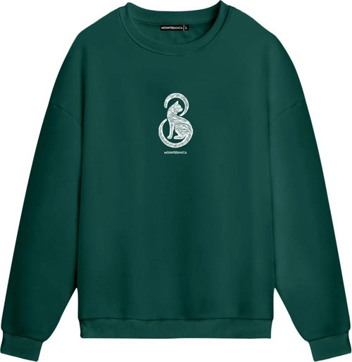 Unisex Cat II - Regular Sweatshirt Yeşil 2XL