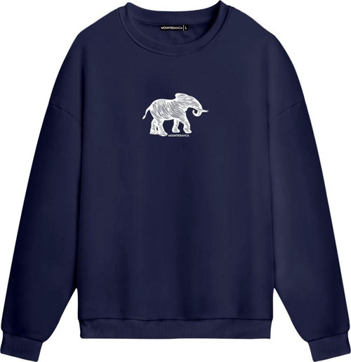 Unisex Elephant - Regular Sweatshirt Royal Mavi 2XL