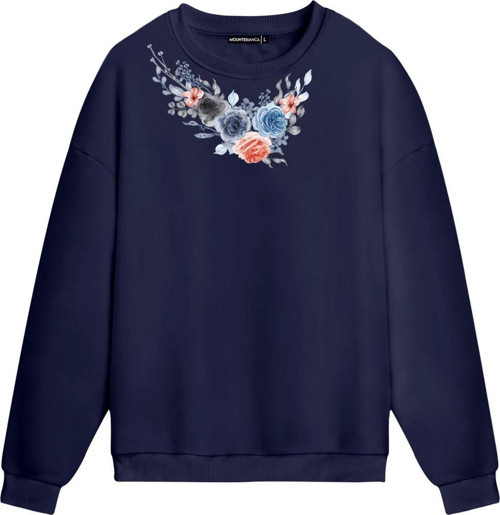 Unisex Fiore - Regular Sweatshirt Royal Mavi L