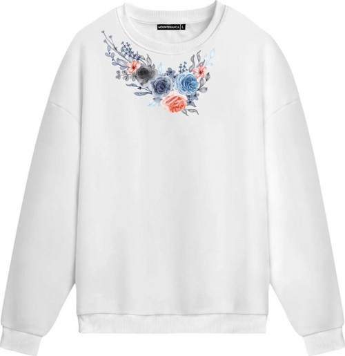 Unisex Fiore - Regular Sweatshirt Beyaz XL