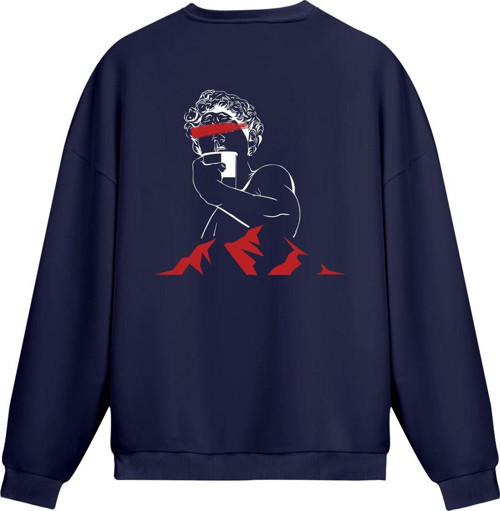 Unisex Cinque - Regular Sweatshirt Royal Mavi L