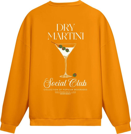 Unisex Dry Martini - Regular Sweatshirt Portakal 2XL