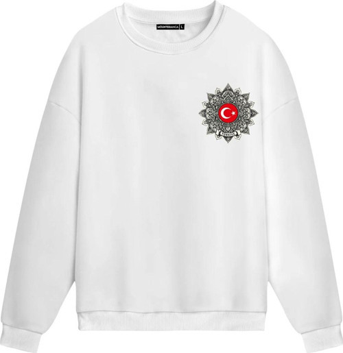Unisex Arma - Regular Sweatshirt Beyaz XL