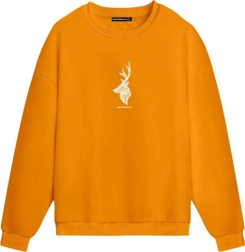 Unisex Deer II - Regular Sweatshirt Portakal S