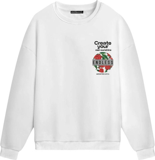 Unisex Endless - Regular Sweatshirt Beyaz M