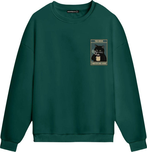 Unisex I Watch And Judge - Regular Sweatshirt Yeşil M