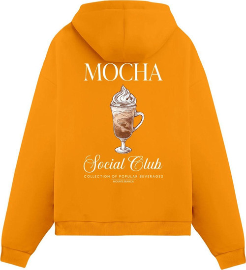 Unisex Mocha - Regular Hoodie Portakal L