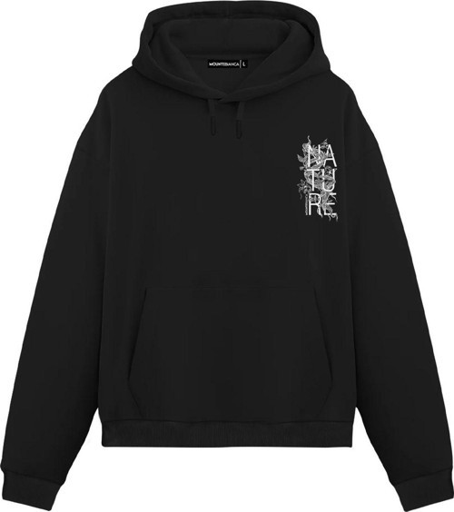 Unisex Nature - Regular Hoodie Siyah S
