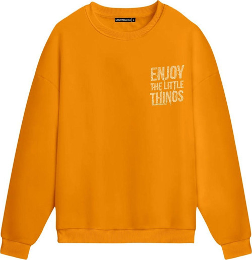 Unisex Enjoy - Regular Sweatshirt Portakal L
