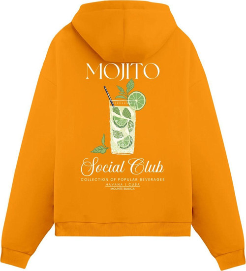 Unisex Mojito - Regular Hoodie Portakal S
