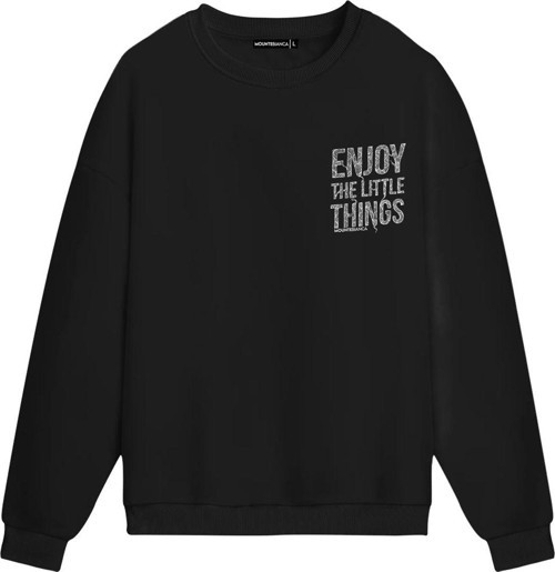 Unisex Enjoy - Regular Sweatshirt Siyah M