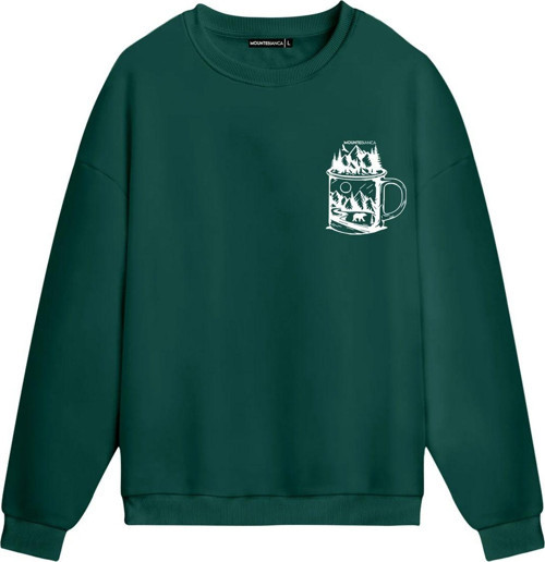 Unisex Glass - Regular Sweatshirt Yeşil 2XL