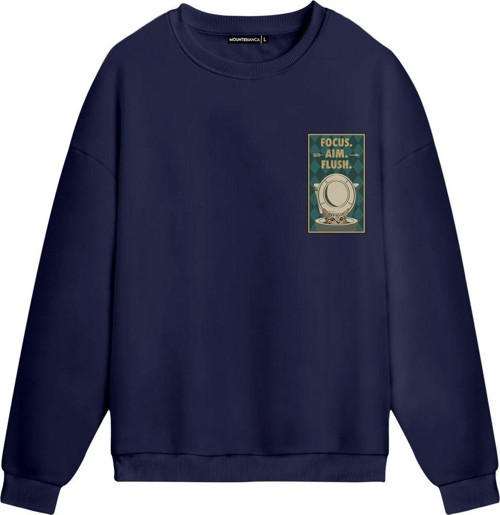 Unisex Focus Aim Flush - Regular Sweatshirt Royal Mavi XL