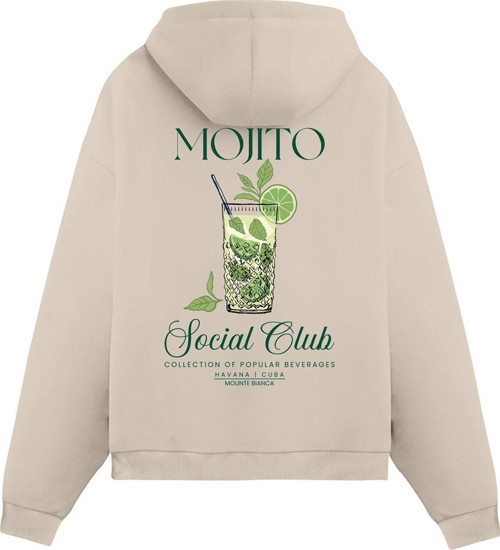 Unisex Mojito - Regular Hoodie Krem S