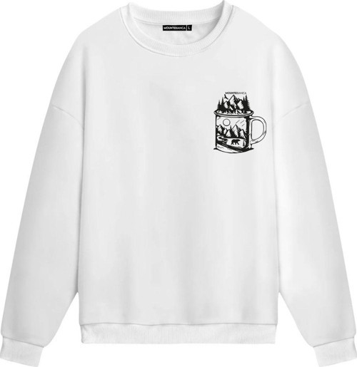 Unisex Glass - Regular Sweatshirt Beyaz M
