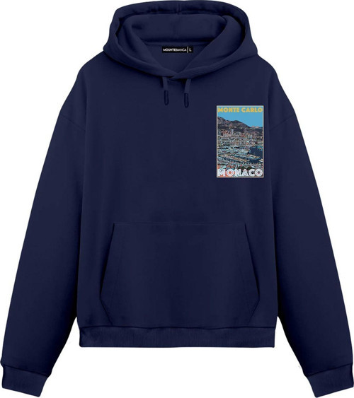 Unisex Monaco - Regular Hoodie Royal Mavi 2XL
