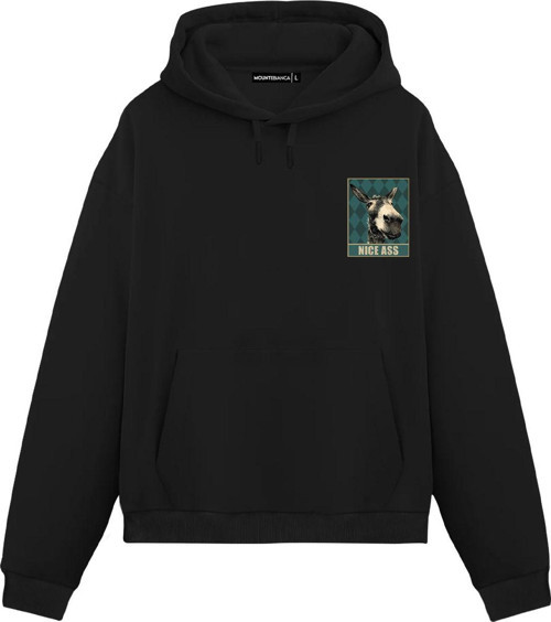 Unisex Nice - Regular Hoodie Siyah L