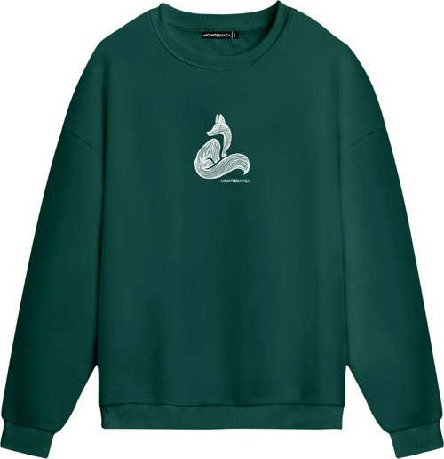 Unisex Fox II - Regular Sweatshirt Yeşil L