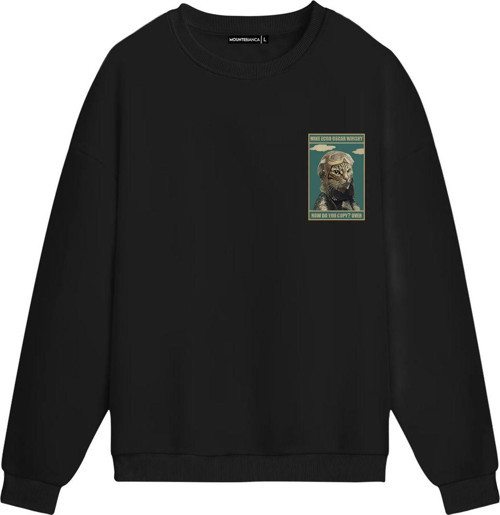 Unisex How Do You Copy - Regular Sweatshirt Siyah M