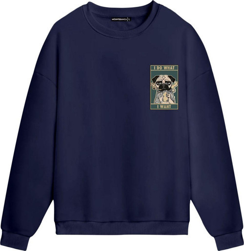Unisex I Do What - Regular Sweatshirt Royal Mavi XL