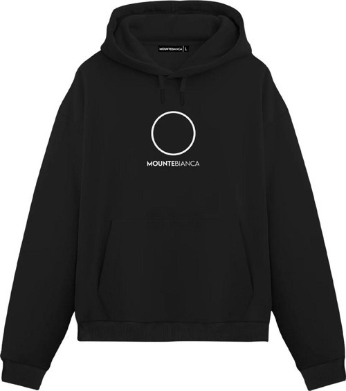 Unisex Round - Regular Hoodie Siyah XL