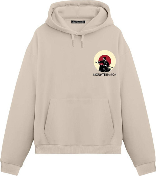 Unisex Samurai - Regular Hoodie Krem S