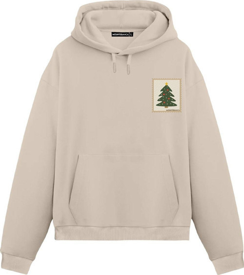 Unisex New Year Tree - Regular Hoodie Krem M
