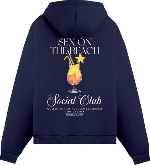 Unisex Sex On The Beach - Regular Hoodie Royal Mavi L