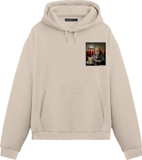 Unisex Signor Piacere - Regular Hoodie Krem XL