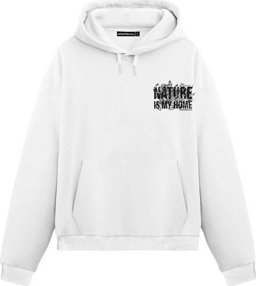 Unisex My Home - Regular Hoodie Beyaz L