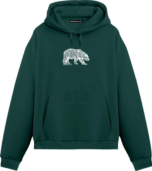 Unisex Bear - Regular Hoodie Yeşil M