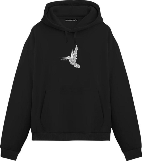 Unisex Bird II - Regular Hoodie Siyah S
