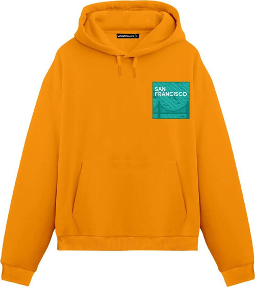 Unisex San Francisco - Regular Hoodie Portakal S