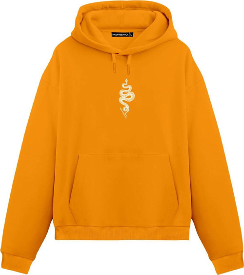 Unisex Snake - Regular Hoodie Portakal S