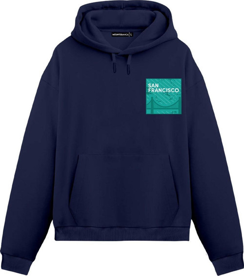 Unisex San Francisco - Regular Hoodie Royal Mavi XL