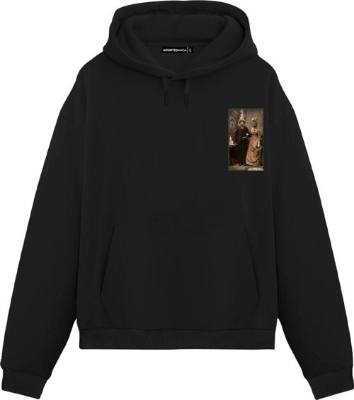 Unisex Signor Sposato - Regular Hoodie Siyah 2XL