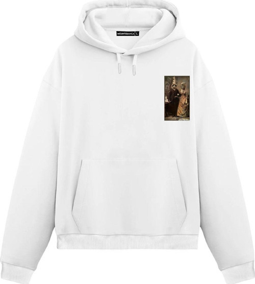 Unisex Signor Sposato - Regular Hoodie Beyaz XL