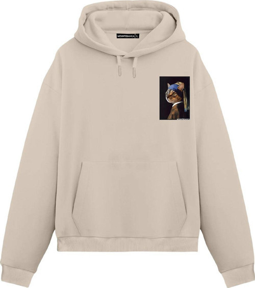 Unisex Signor Strano - Regular Hoodie Krem 2XL