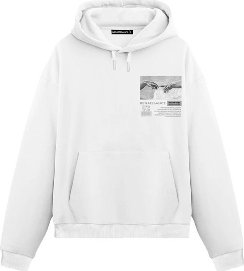 Unisex Renaissance - Regular Hoodie Beyaz M