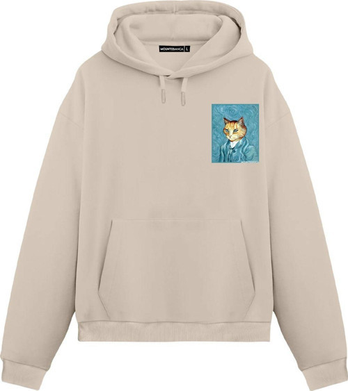 Unisex Signor Blu - Regular Hoodie Krem XL