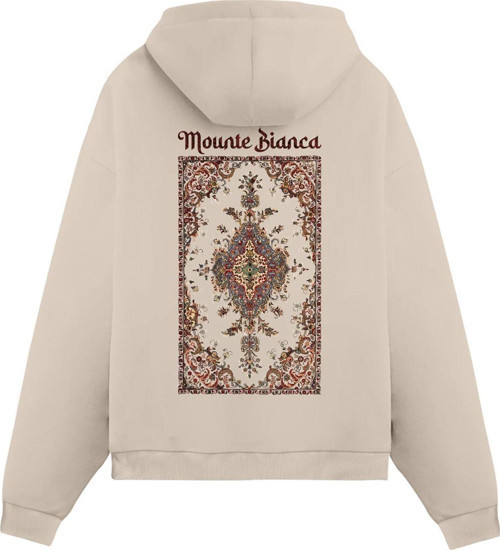 Unisex Tappeto - Regular Hoodie Krem 2XL