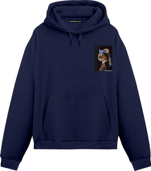 Unisex Signor Strano - Regular Hoodie Royal Mavi 2XL