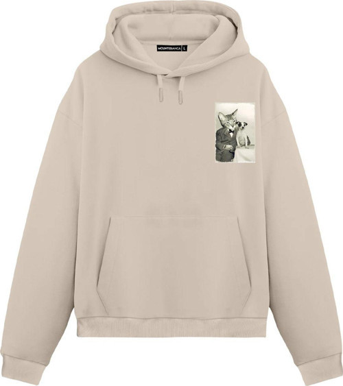 Unisex Signor Pace - Regular Hoodie Krem S