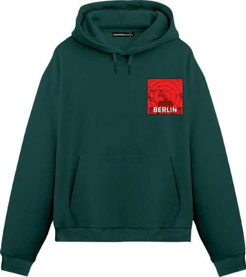 Unisex Berlin - Regular Hoodie Yeşil L