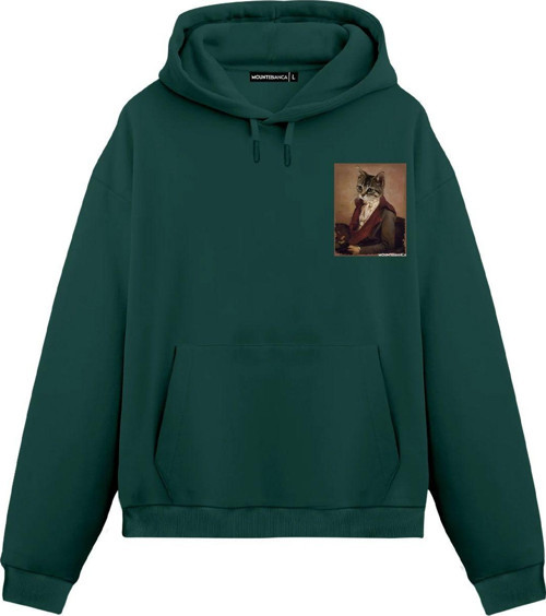 Unisex Signor Tekir - Regular Hoodie Yeşil S