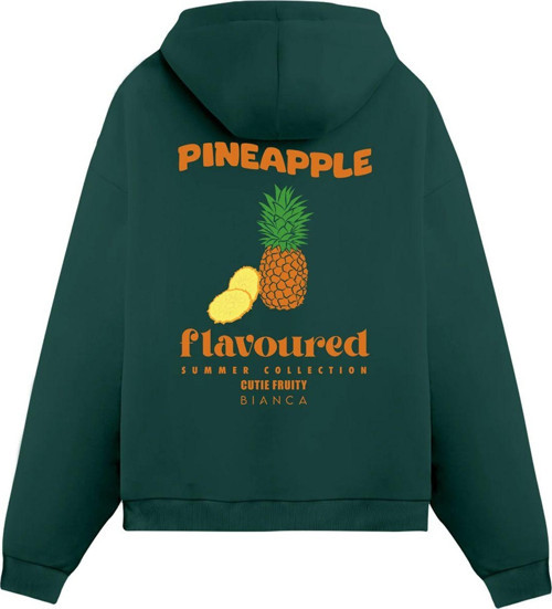 Unisex Pineapple - Regular Hoodie Yeşil S