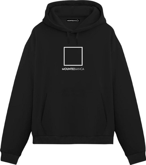 Unisex Square - Regular Hoodie Siyah L